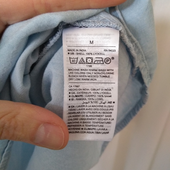 Adorable 1-Shoulder Chambray Dress - Picture 3 of 3